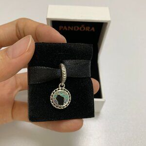 Michigan Genuine PANDORA Up North WJ Silver Dangle Charm